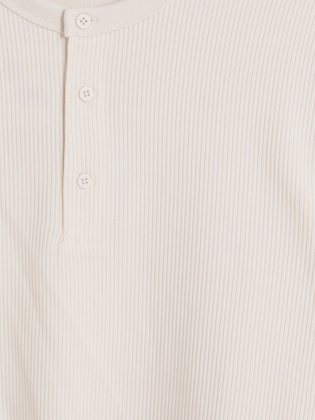 Gri Henley Yaka Erkek Tişört-2