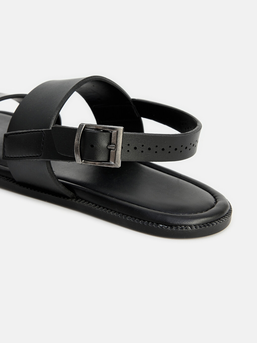 Faux Leather Men's Sandal-2