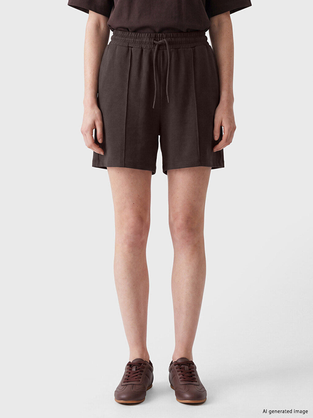 Elastic Waist Soft Touch Women's Shorts-1
