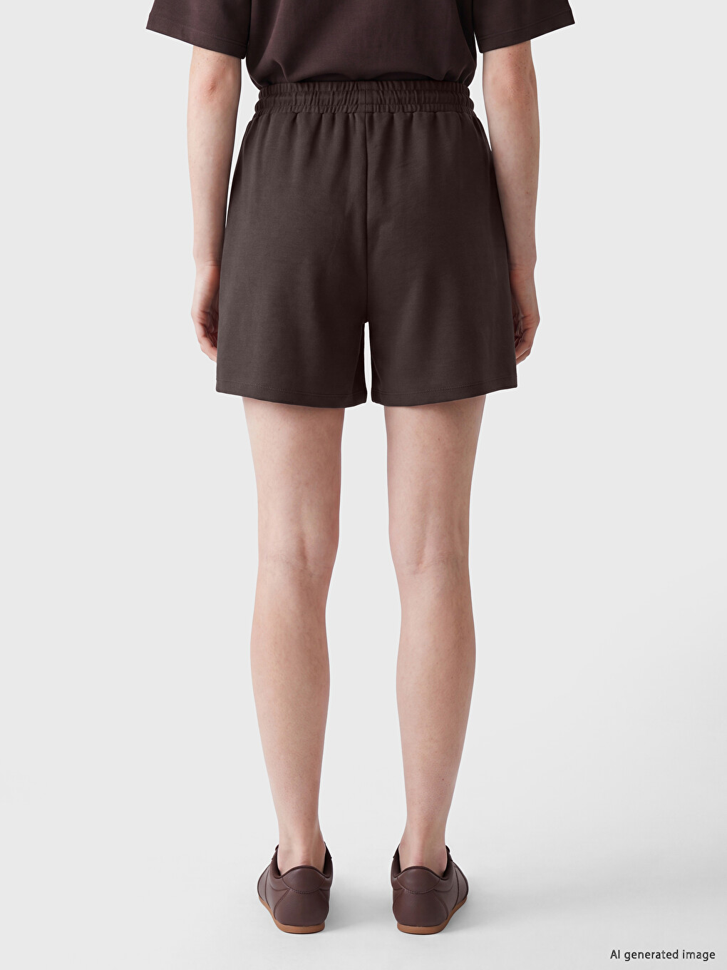 Elastic Waist Soft Touch Women's Shorts-3