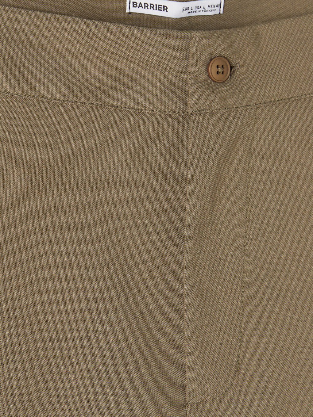 Haki Relax Fit Pileli Erkek Pantolon-4