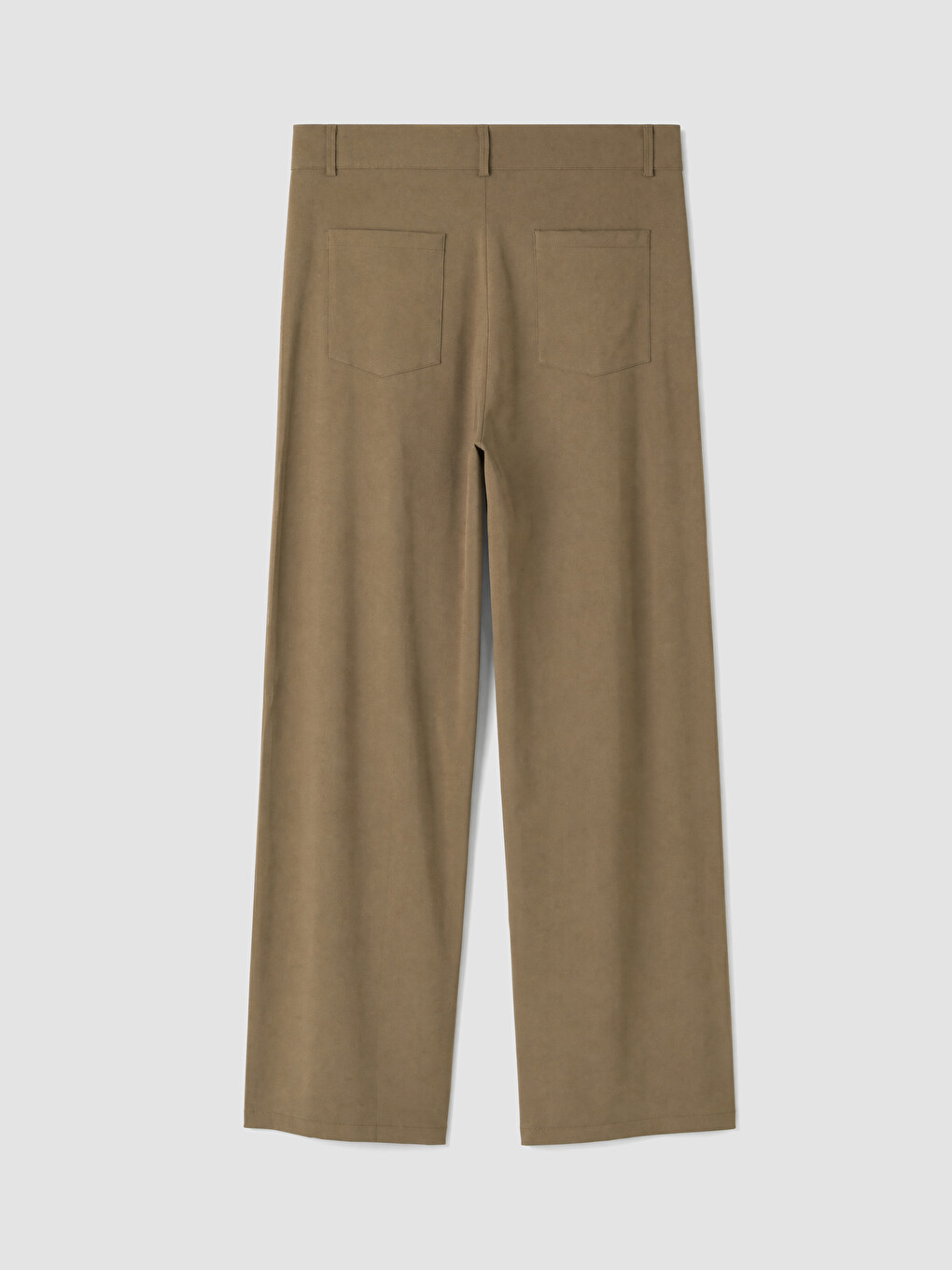 Haki Relax Fit Pileli Erkek Pantolon-5