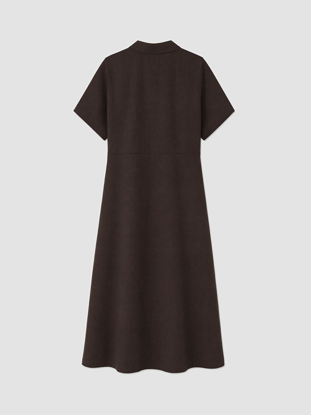 Woman Brown Shirt Dress-2
