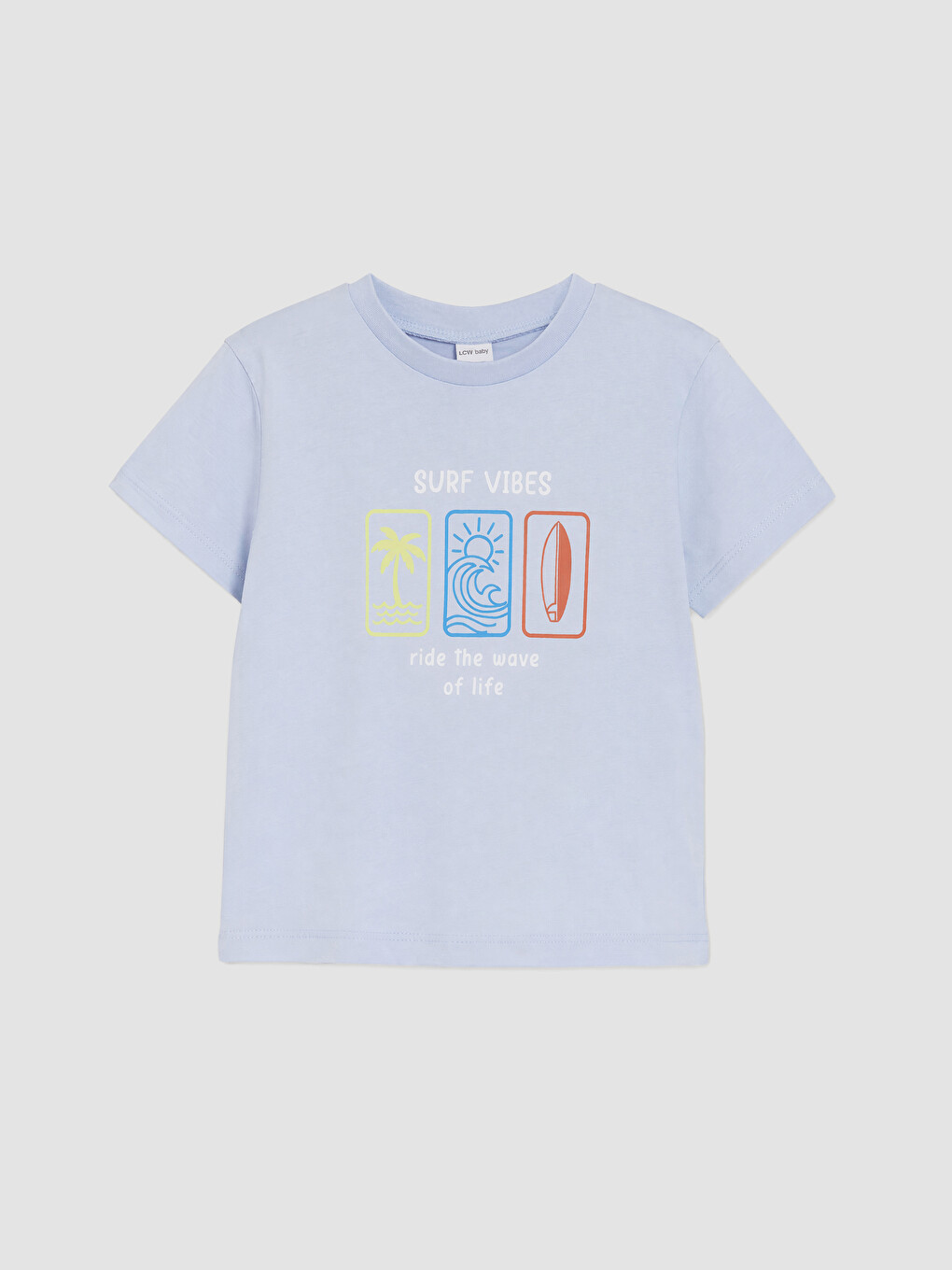 Mavi Baskılı Erkek Bebek Pijama Üst