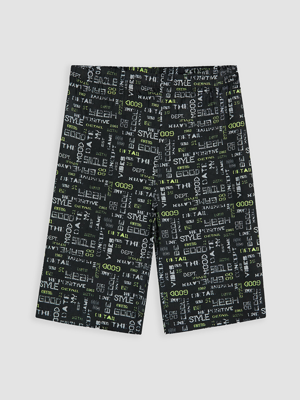 Siyah Yazı Baskılı Erkek Çocuk Pijama Altı
