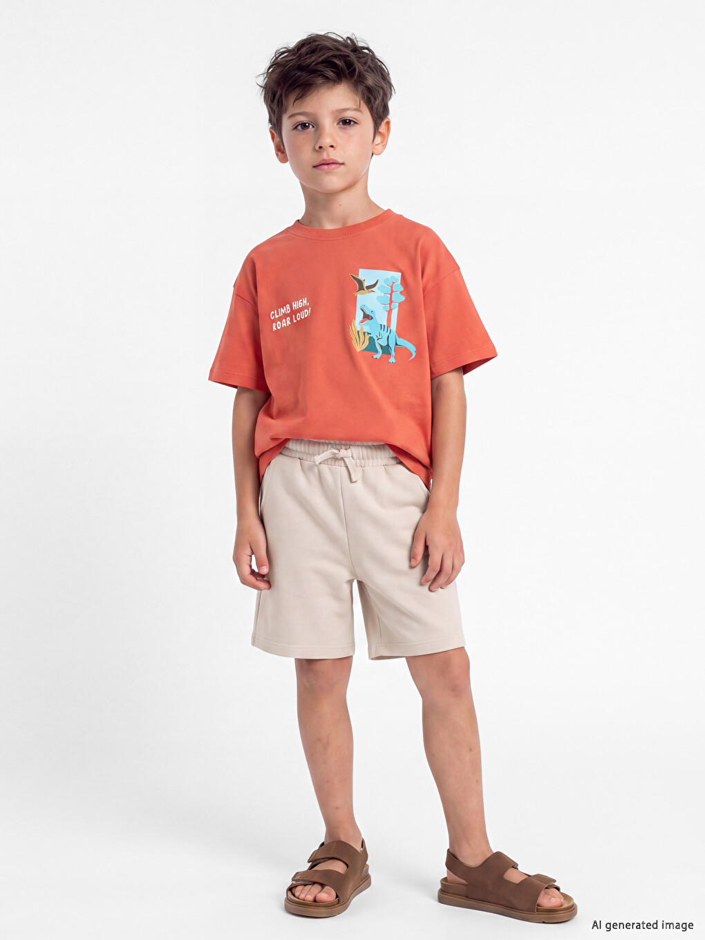 Set De Pantaloni Scurți Imprimați Pentru Băieți-1