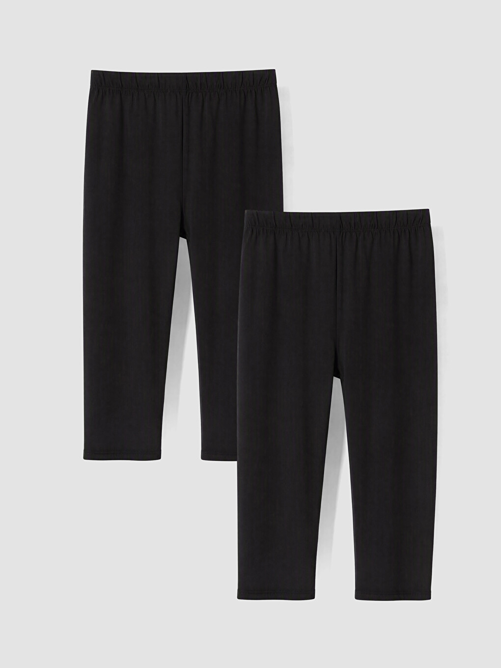 Plus Size Elastic Waist Women's Leggings 2 Pack