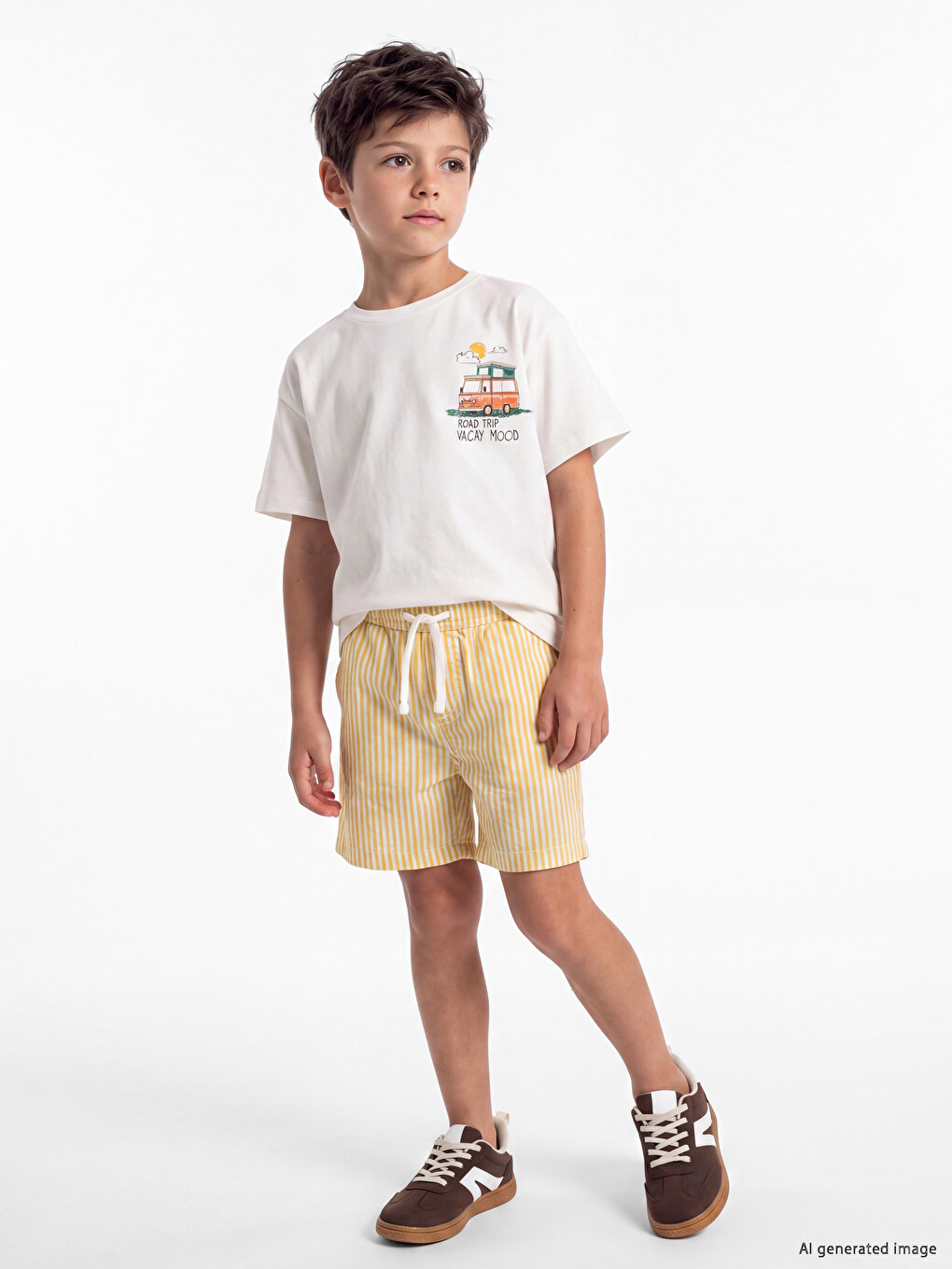 Printed Boys' Shorts Set-1