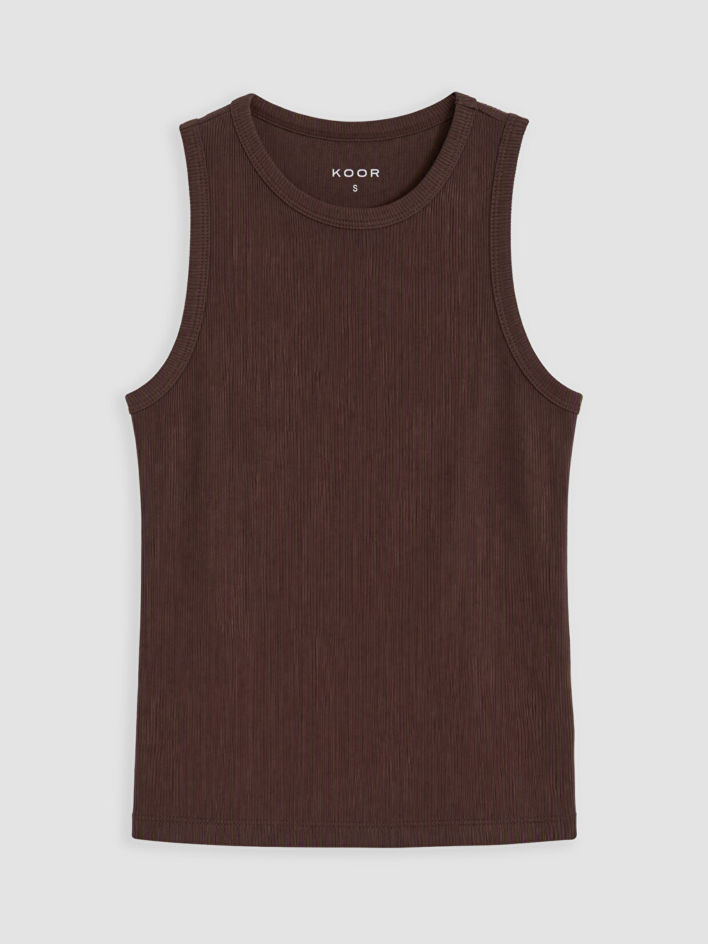 Woman Brown Athletic Tank Top