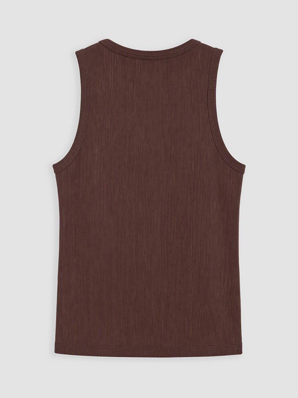 Woman Brown Athletic Tank Top-2