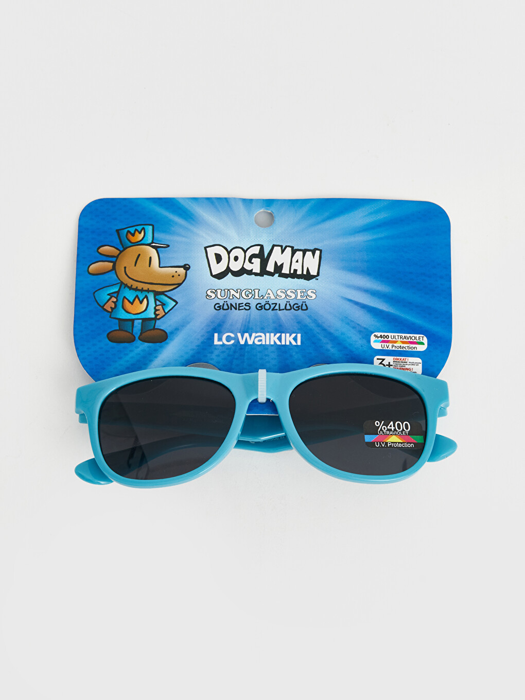 Karışık Dog Man Baskılı Uv Korumalı Erkek Çocuk Güneş Gözlüğü-2