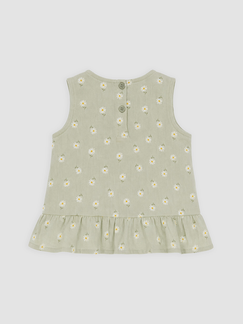 Daisy Patterned Baby Girls' Shorts Set-3