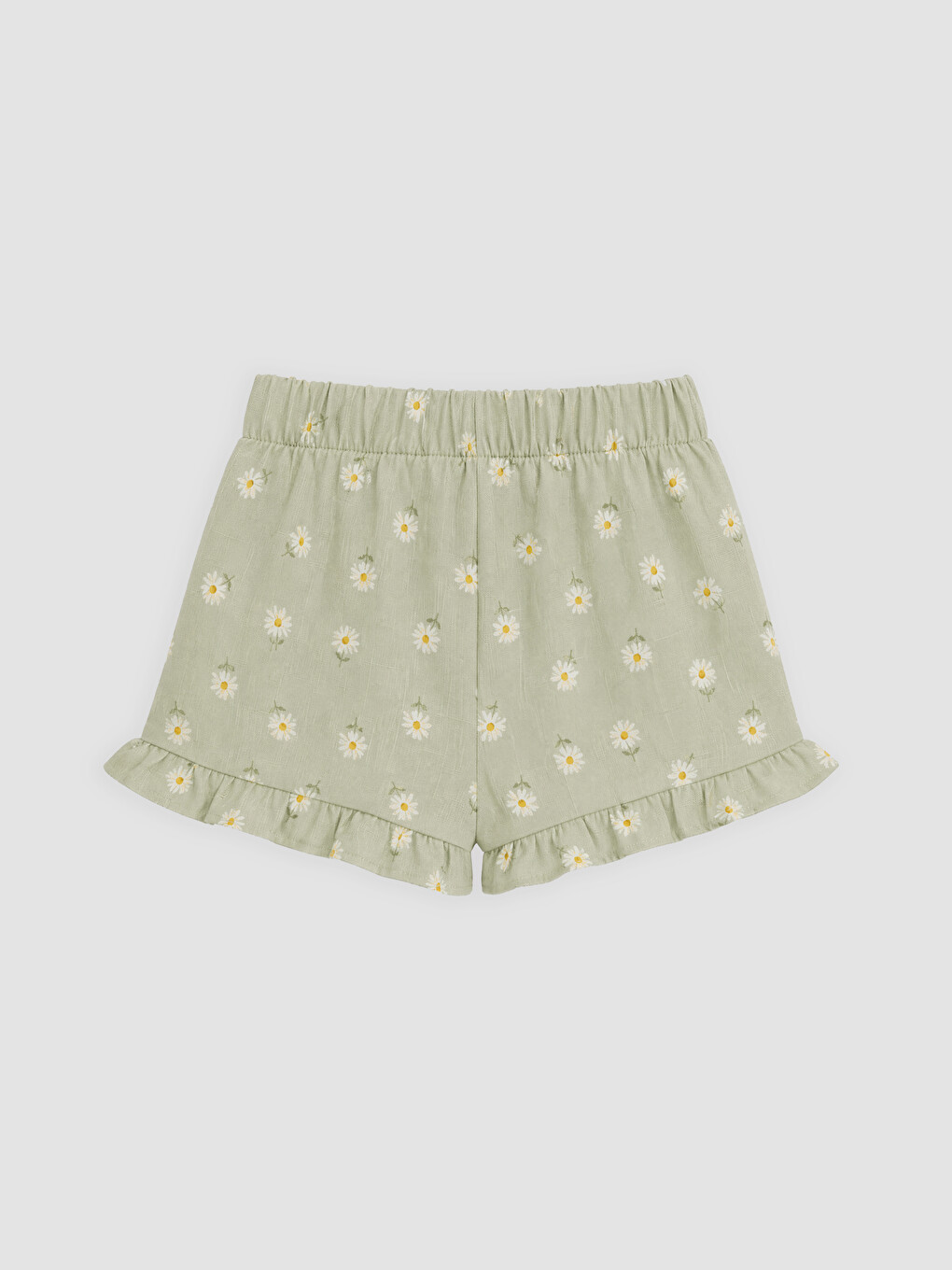 Daisy Patterned Baby Girls' Shorts Set-4