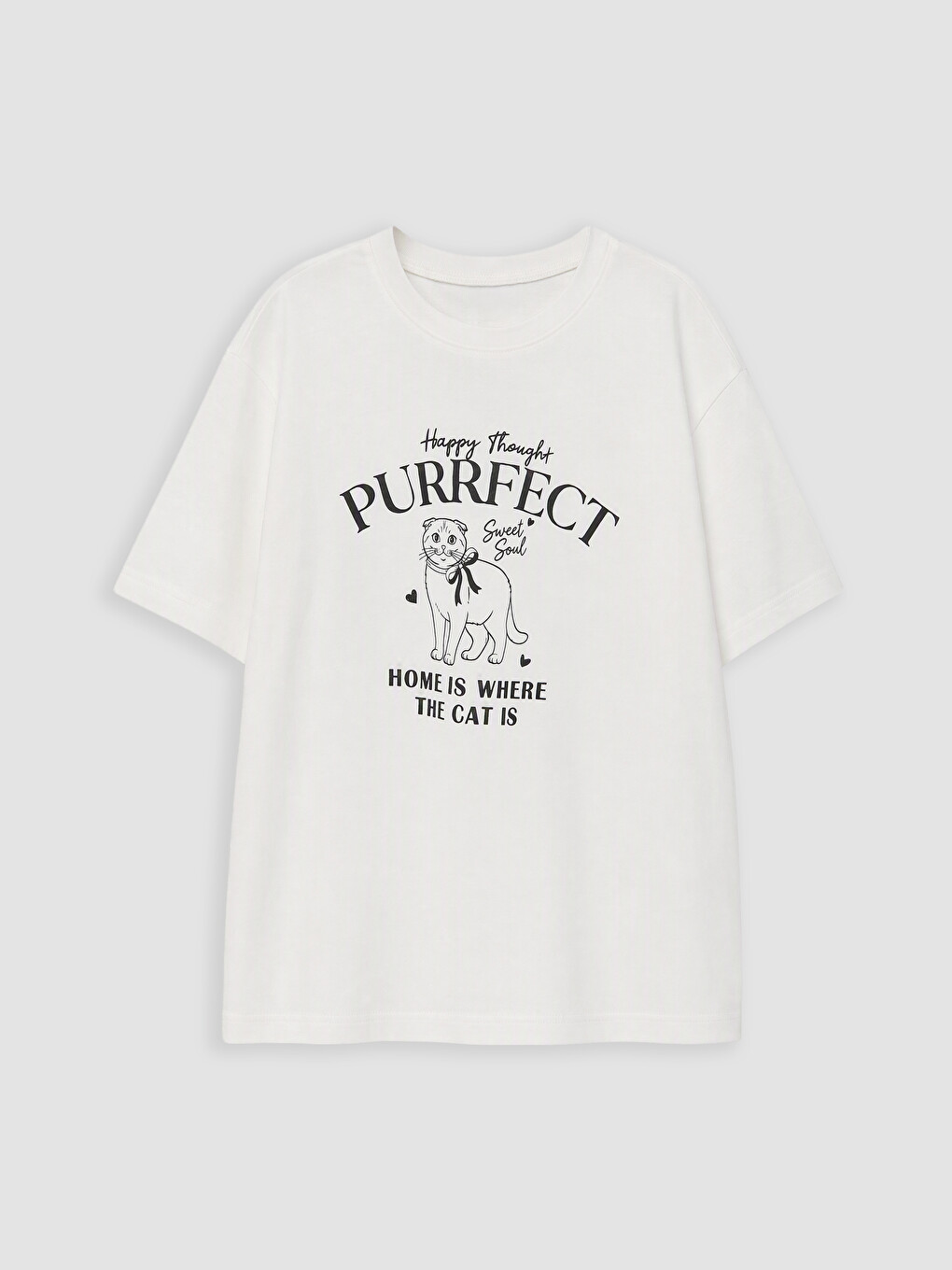 Ekru Baskılı Kız Çocuk Kaprili Pijama Takım-1