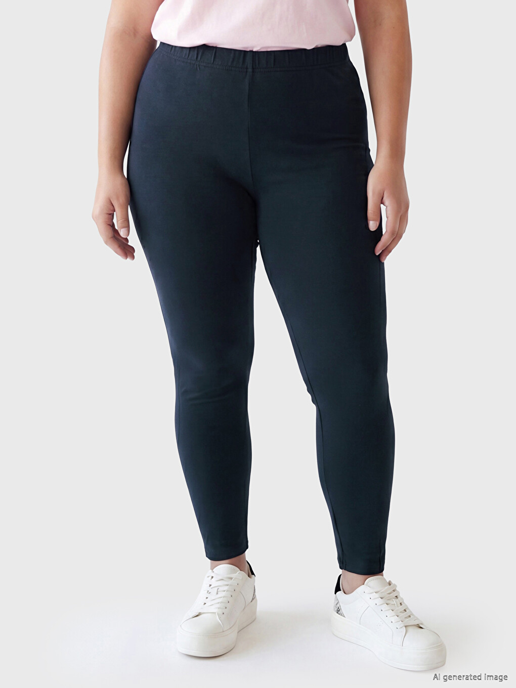 Elastic Waist Women's Leggings-5