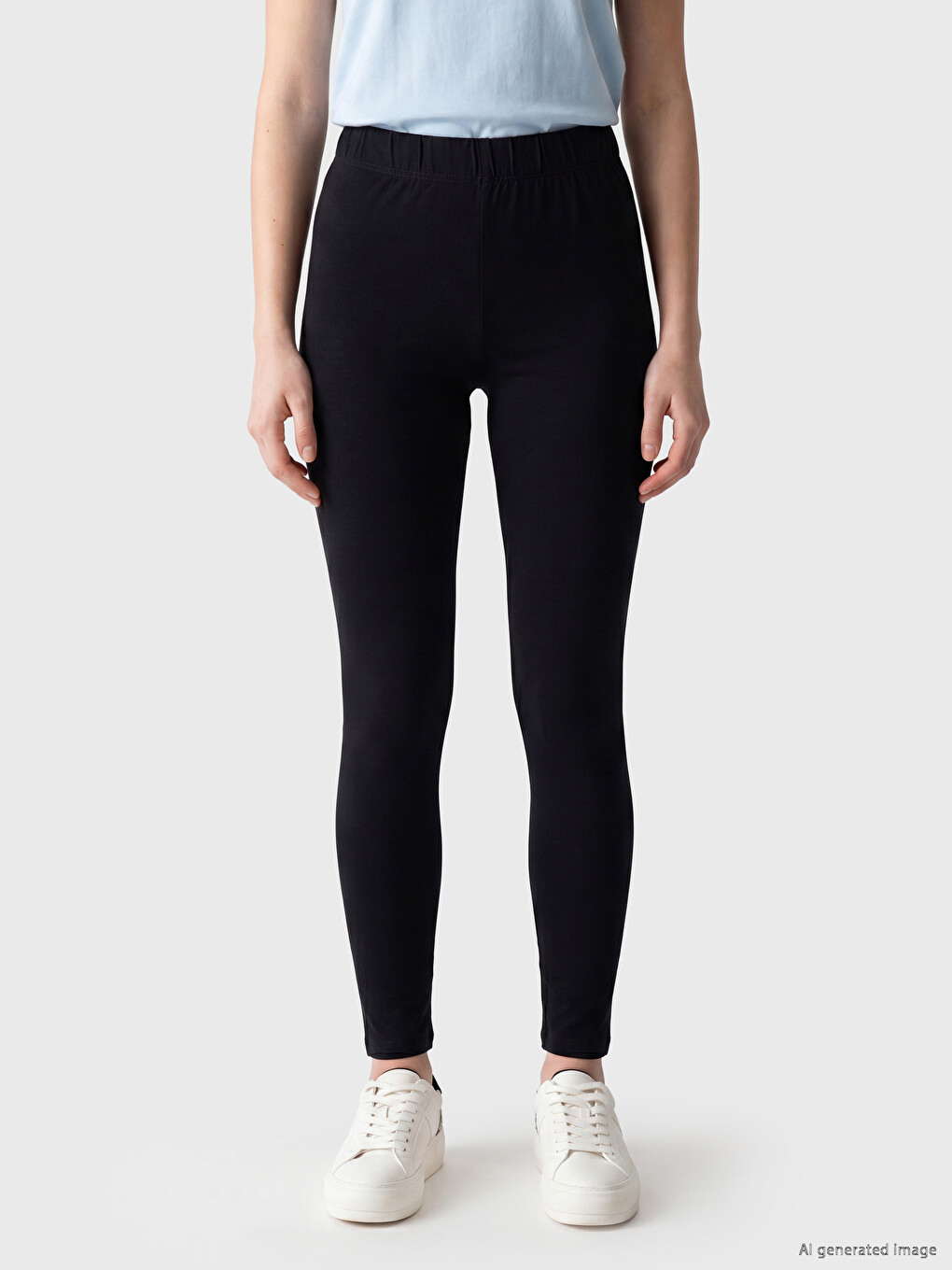 Elastic Waist Women's Leggings-1