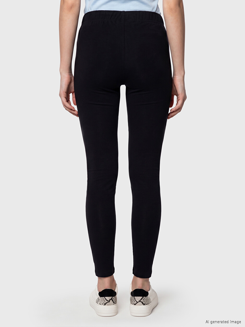 Elastic Waist Women's Leggings-3