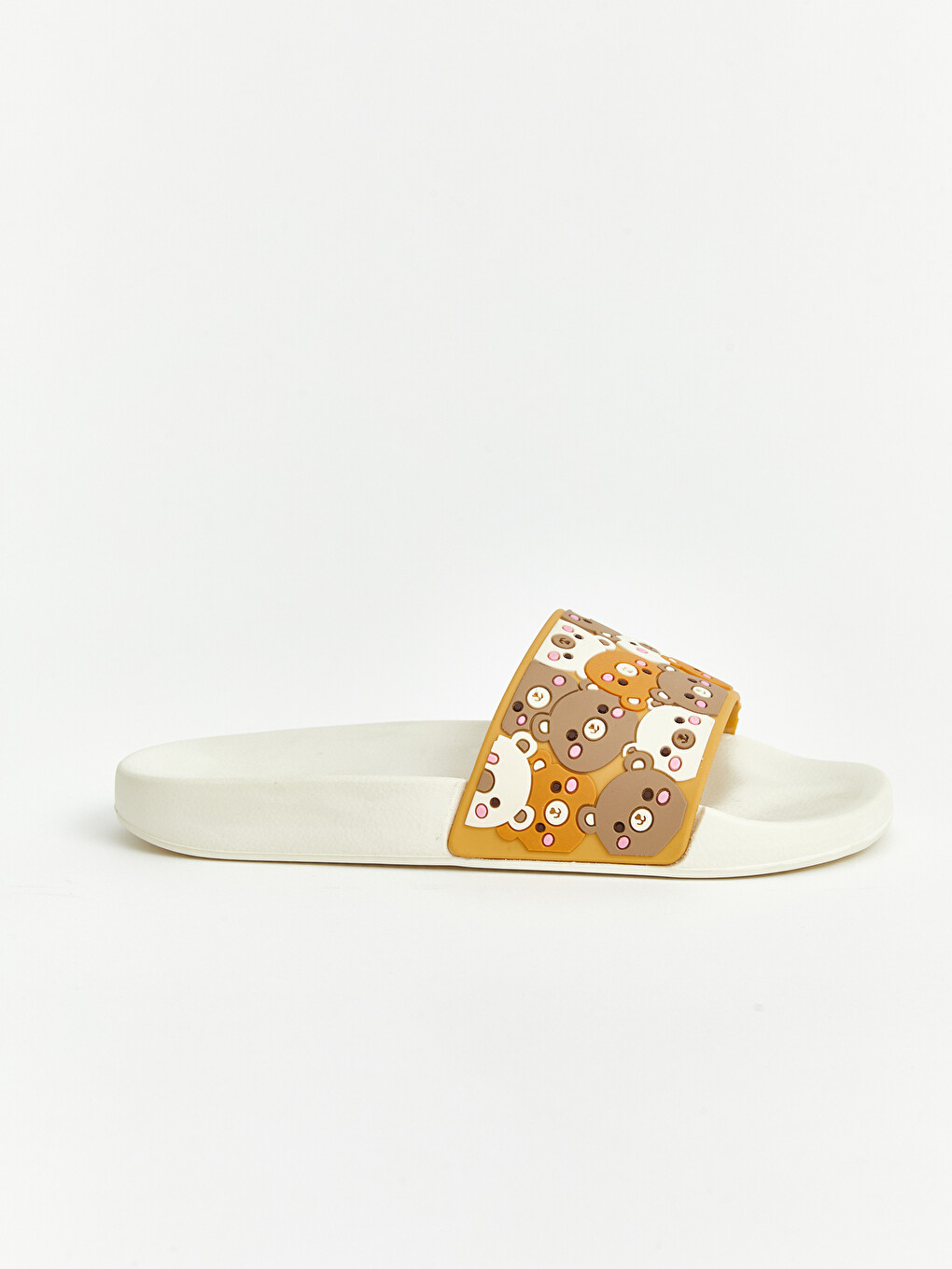 Teddy Bear Patterned Girls' Slipper-1