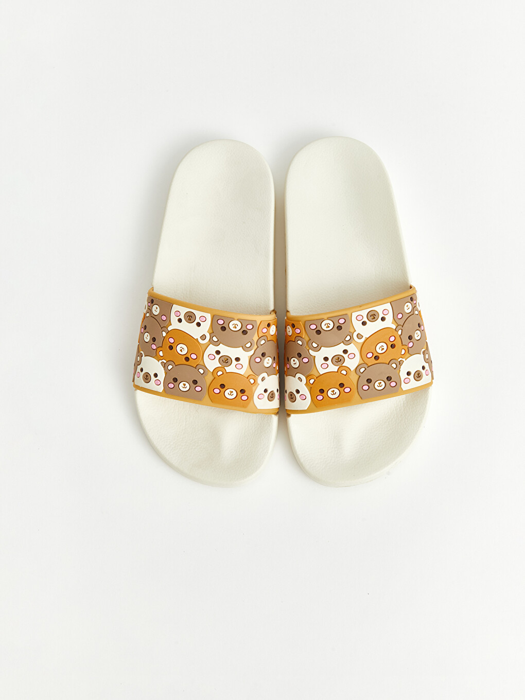 Teddy Bear Patterned Girls' Slipper-2