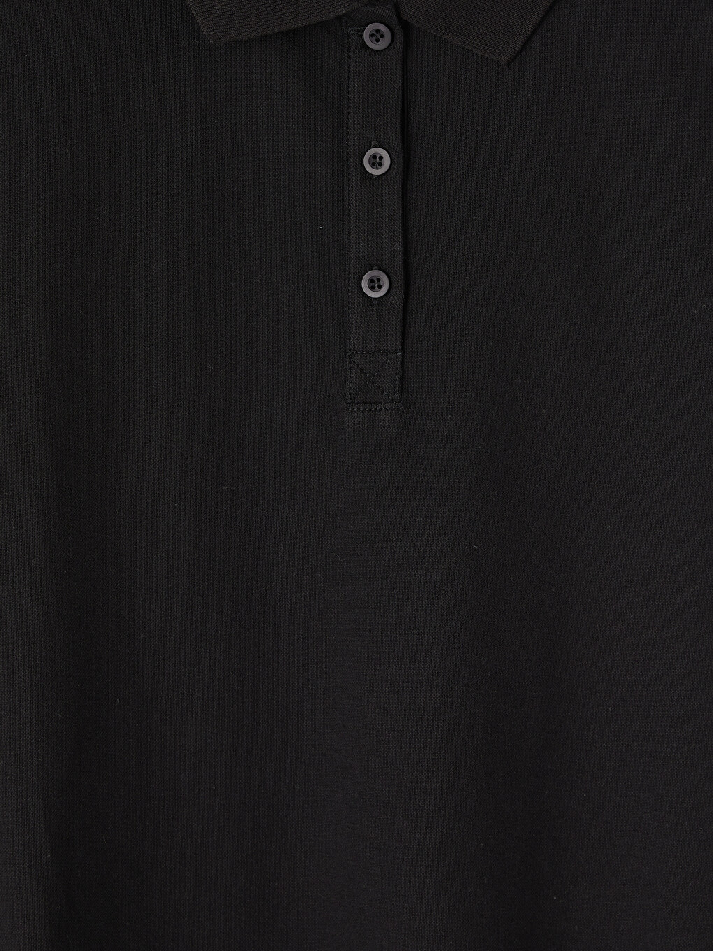 Polo Collar Women's Pique T-shirt-6