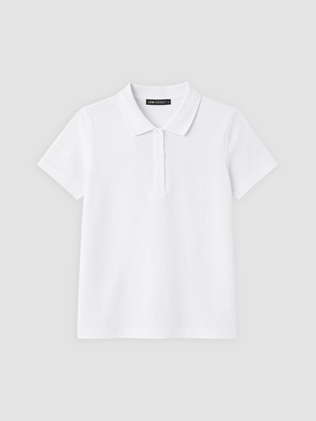 Polo Collar Women's Pique T-shirt-4