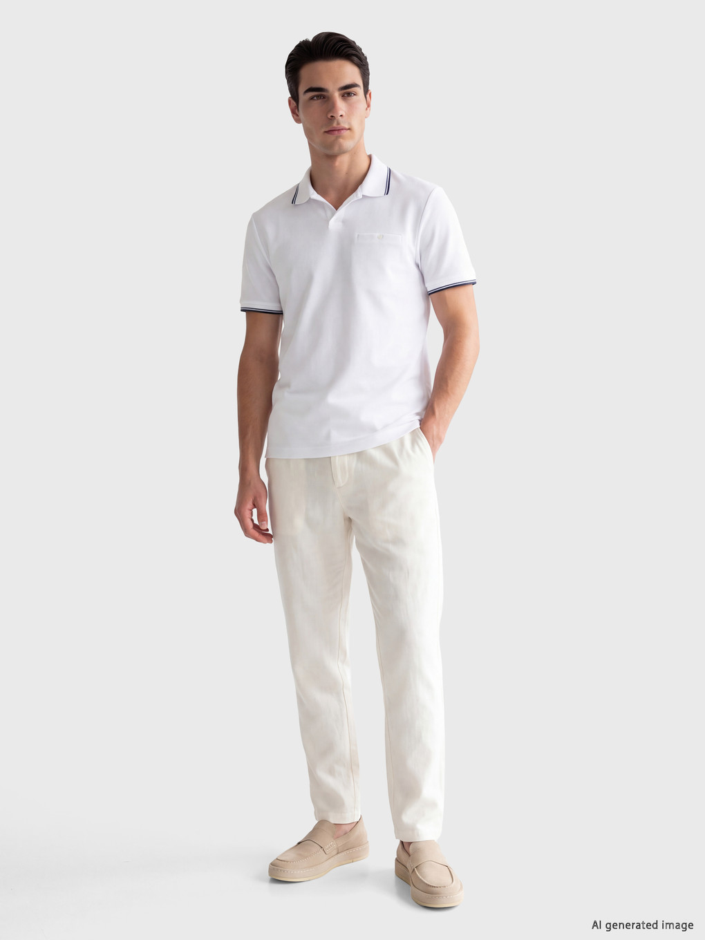 Polo Collar Men's T-shirt-1