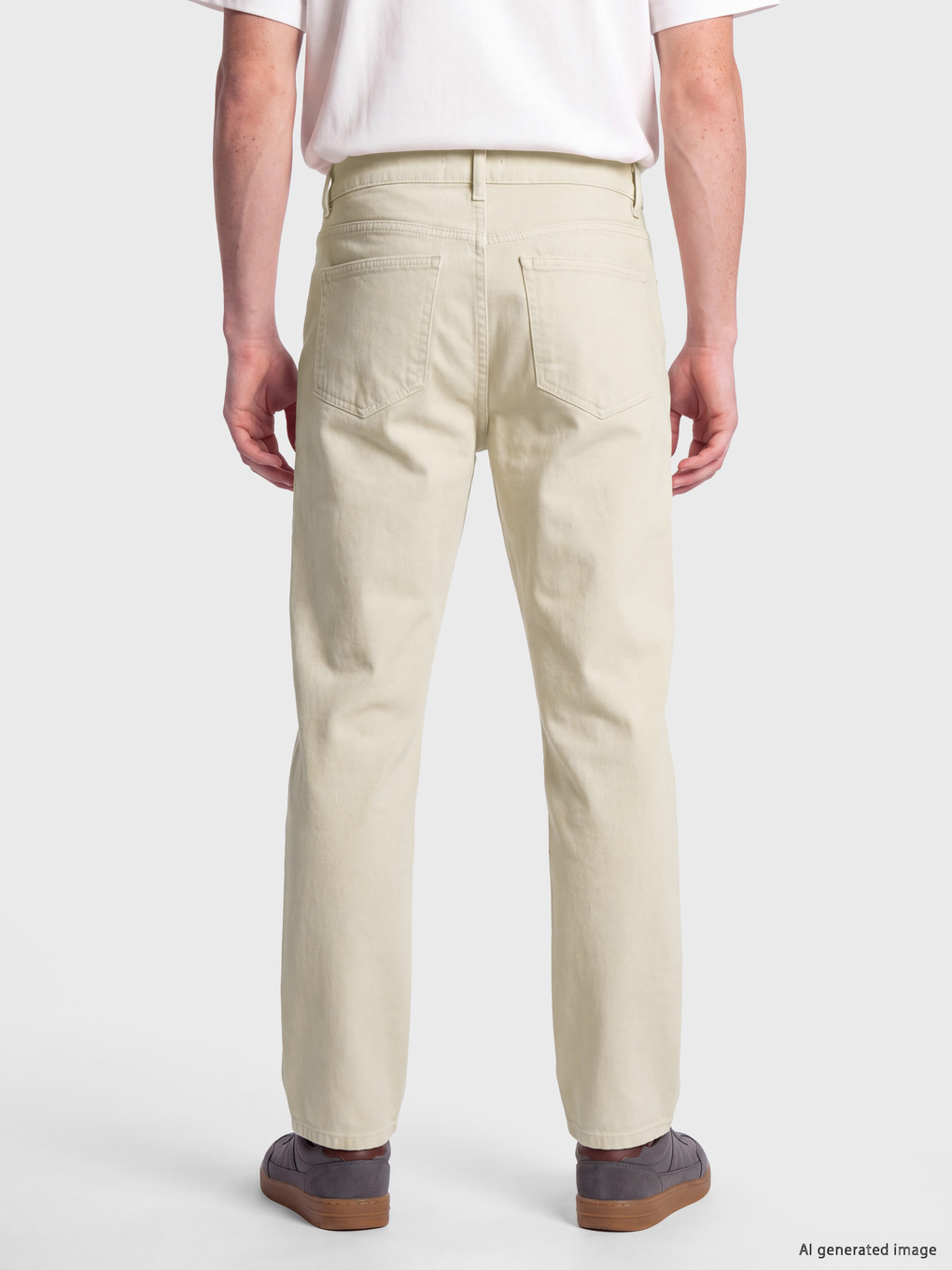 Bej Regular Fit Erkek Pantolon-2