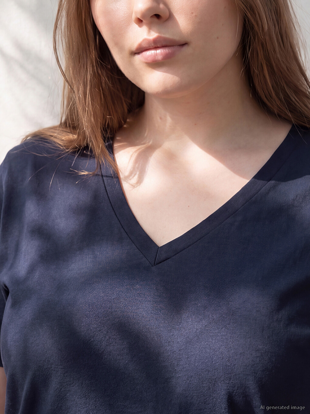 Woman Navy T-shirt-1