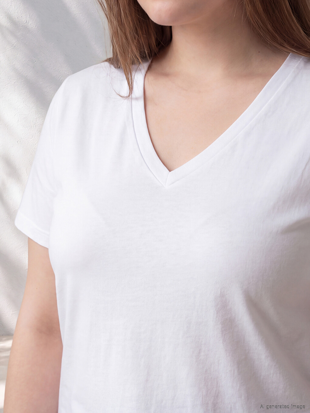 Woman White T-shirt-1
