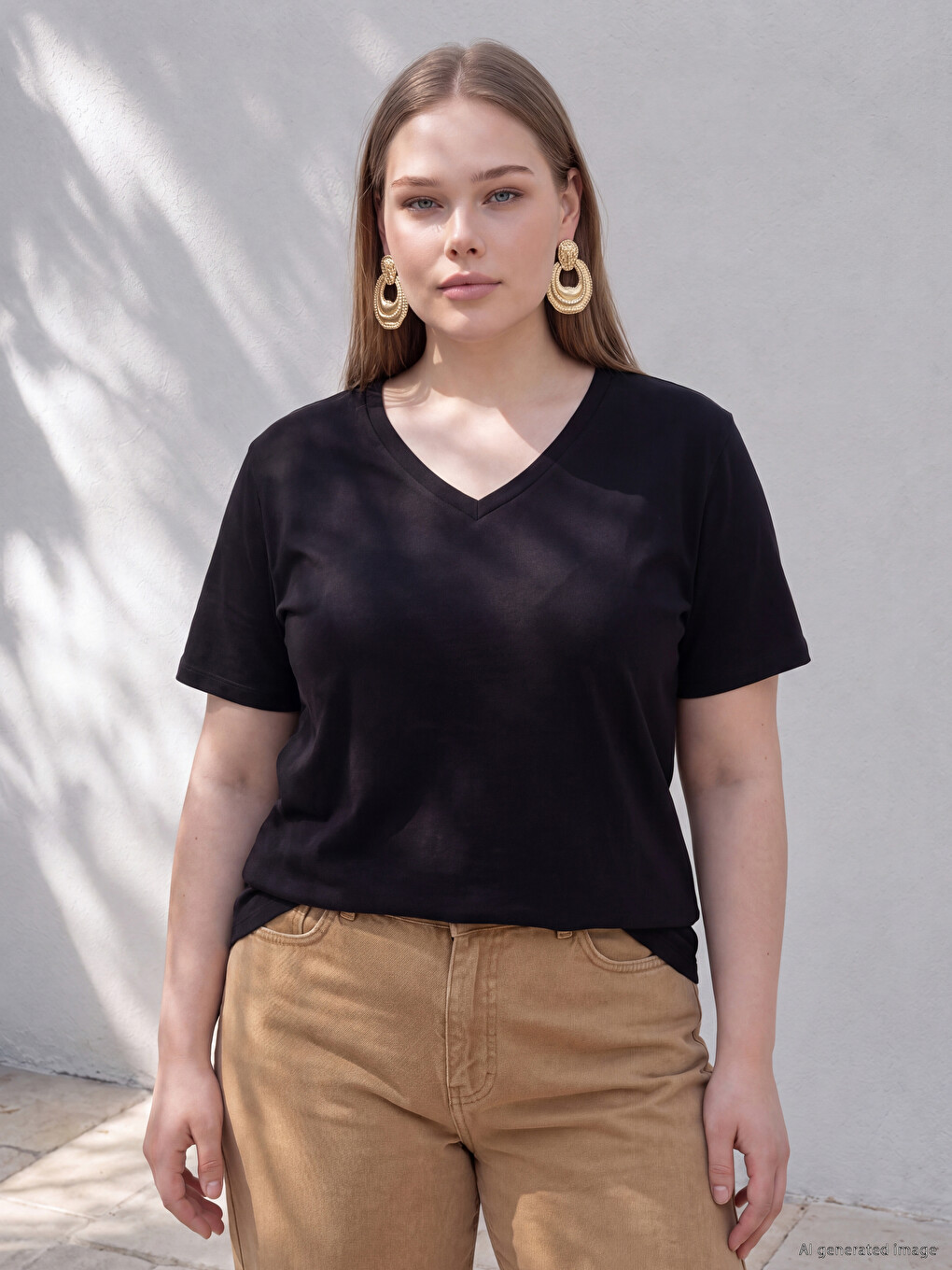 Woman Black T-shirt