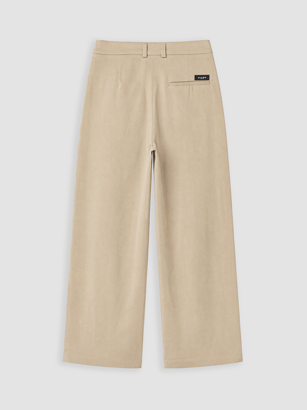 Bej Loose Fit Erkek Pileli Pantolon-6