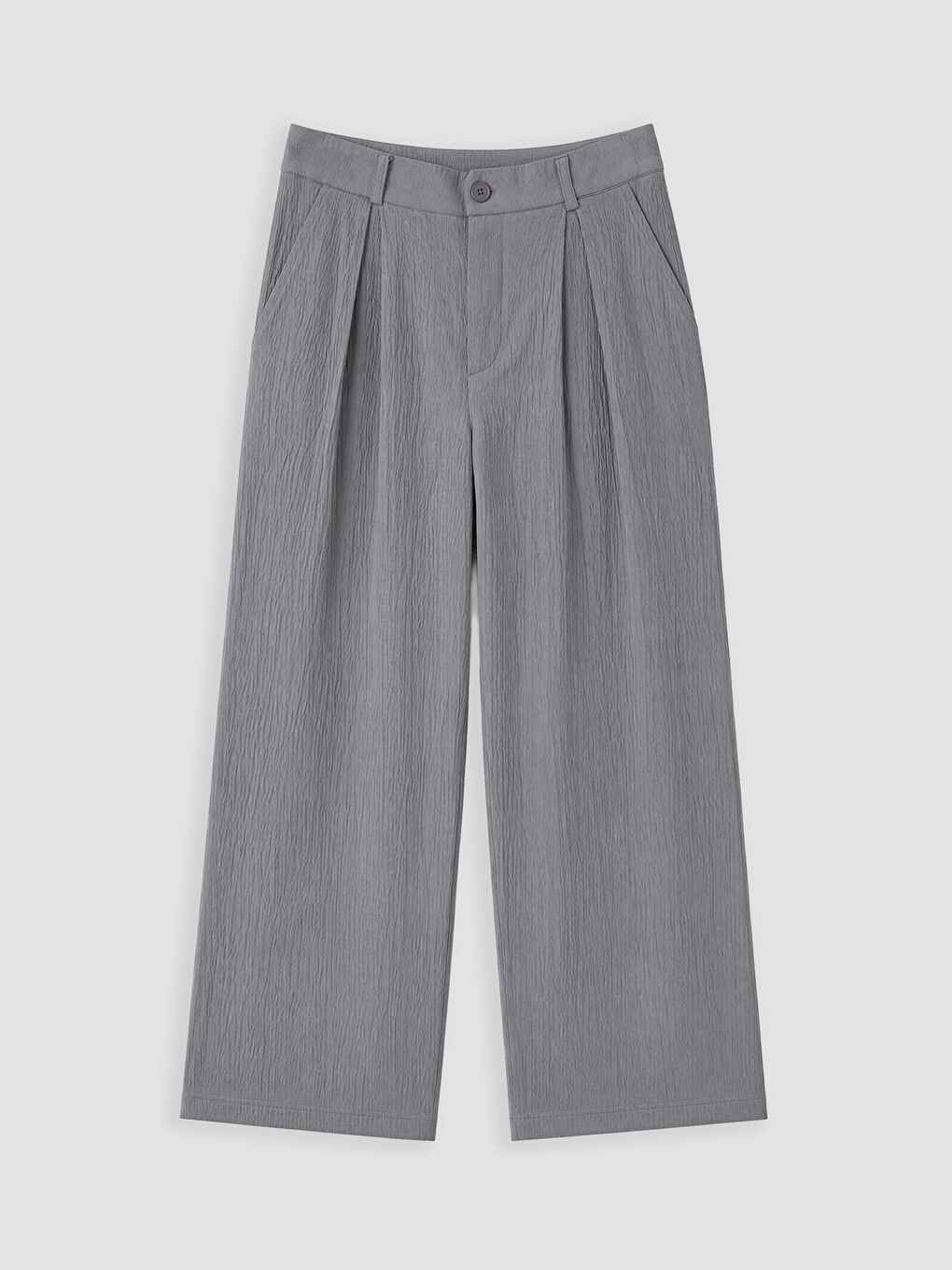 Gri Loose Fit Erkek Pantolon-4