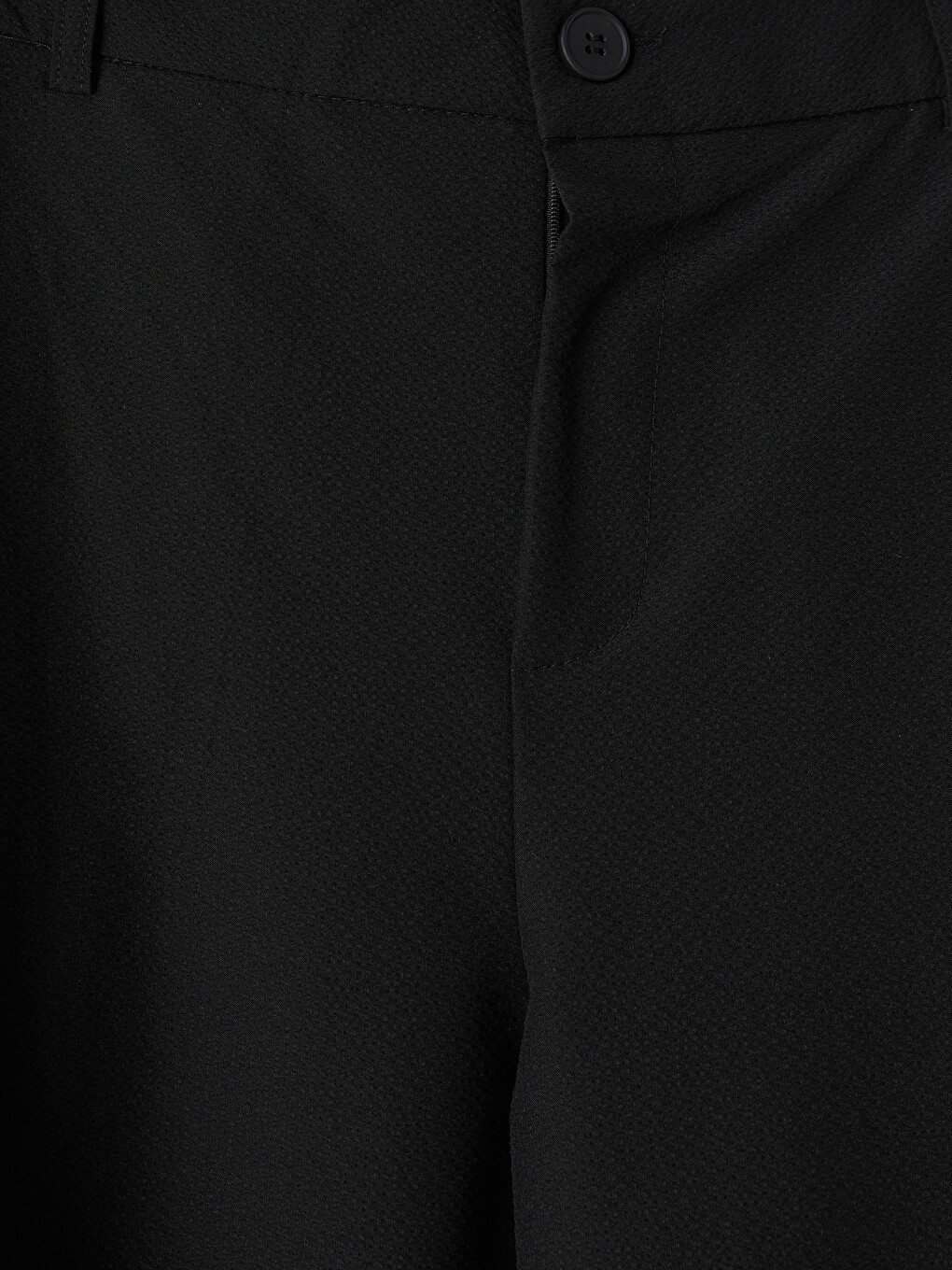 Siyah Loose Fit Erkek Şort-5