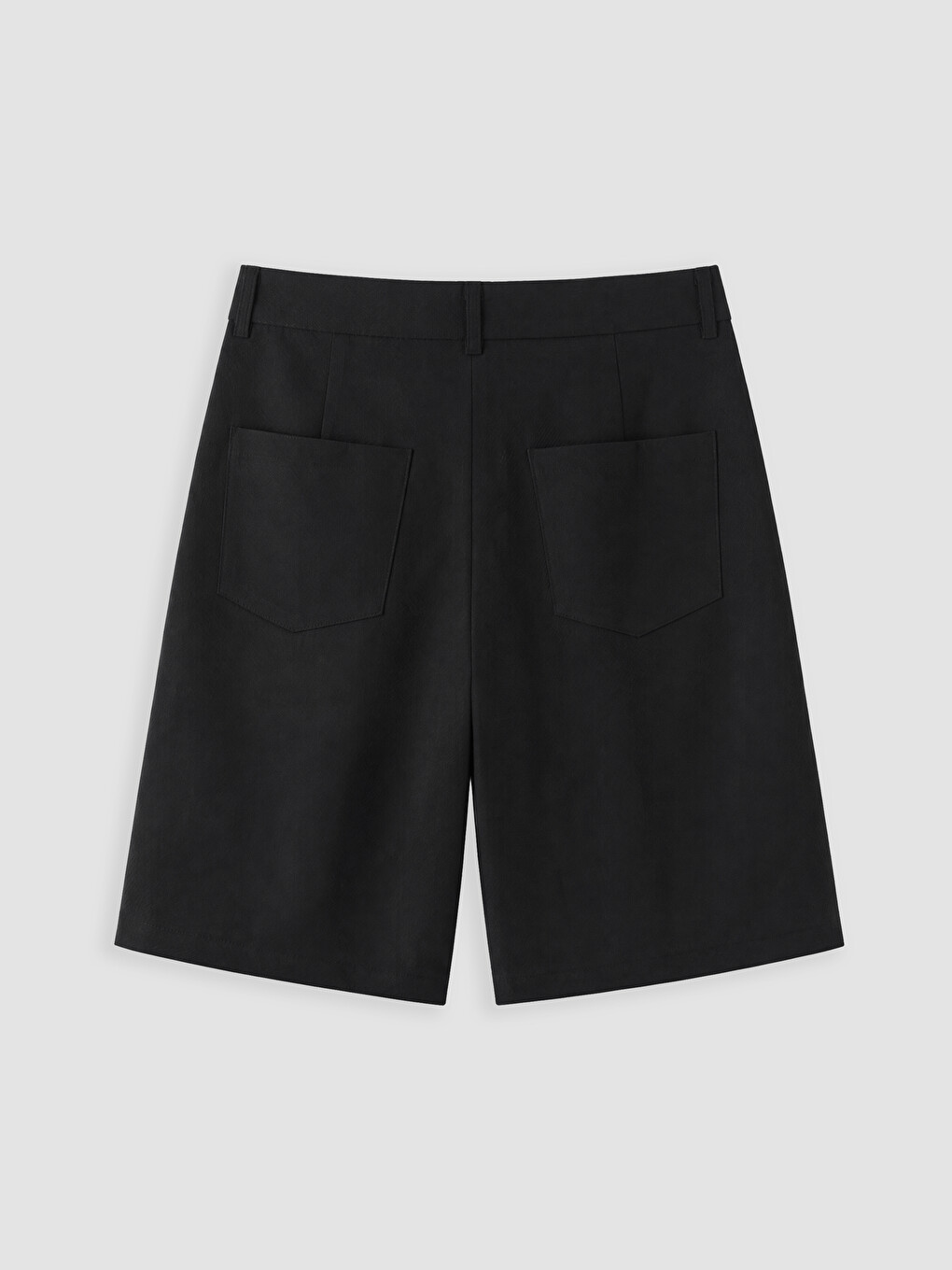 Siyah Loose Fit Erkek Şort-6