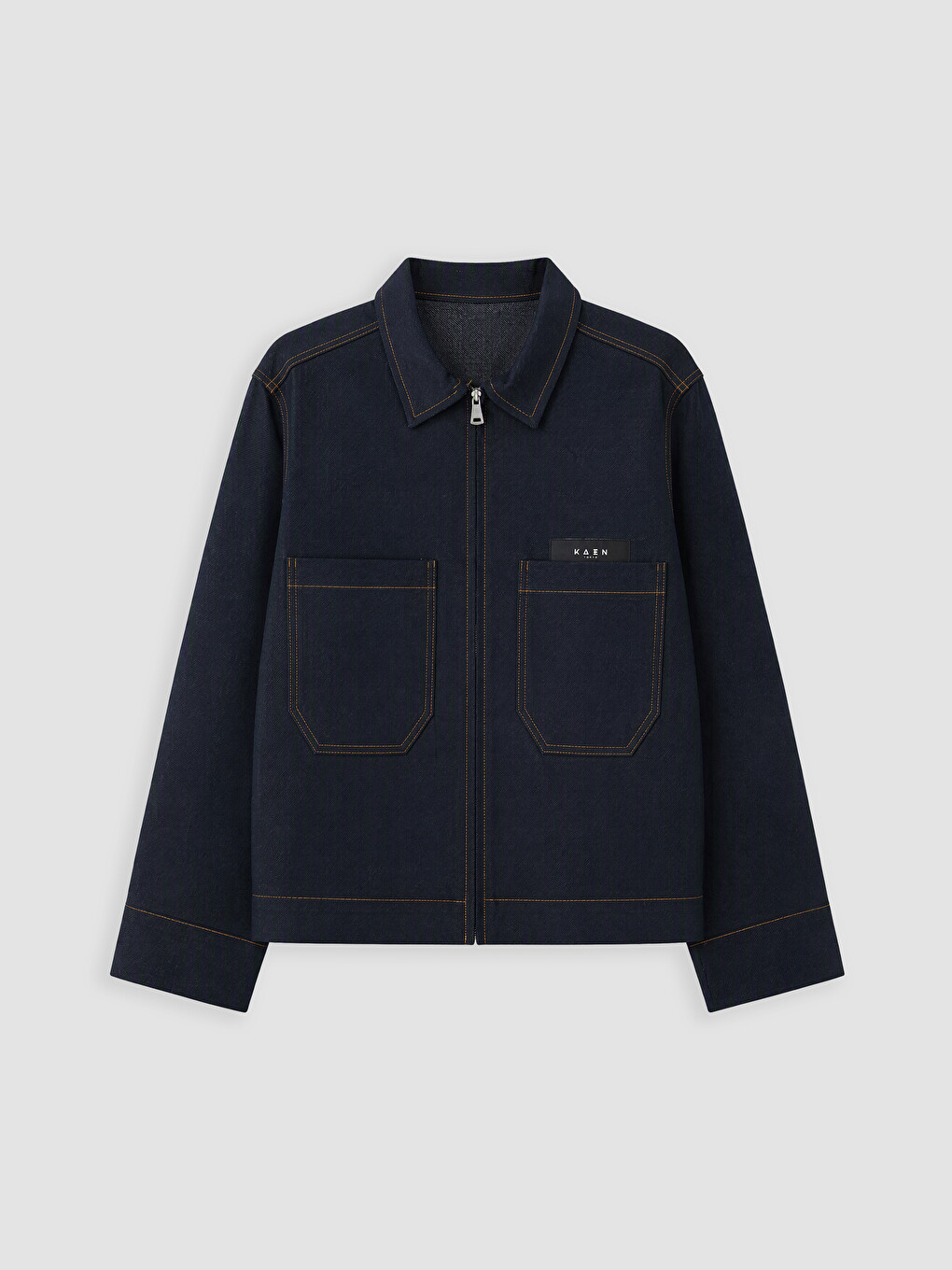 Lacivert Loose Fit Erkek Ceket-4