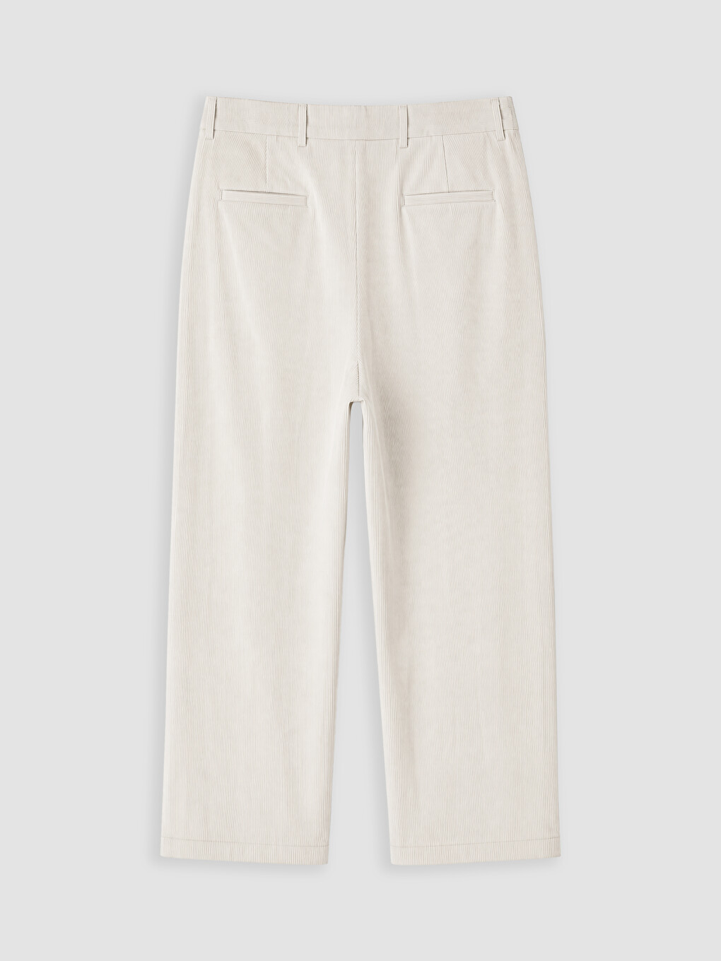 Bej Loose Fit Erkek Pileli Pantolon-6