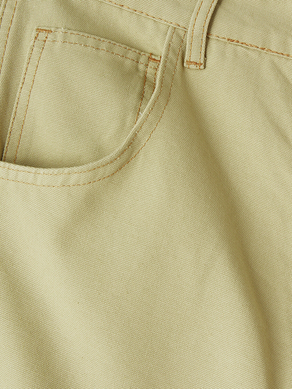 Bej Loose Fit Erkek Jean Pantolon-5