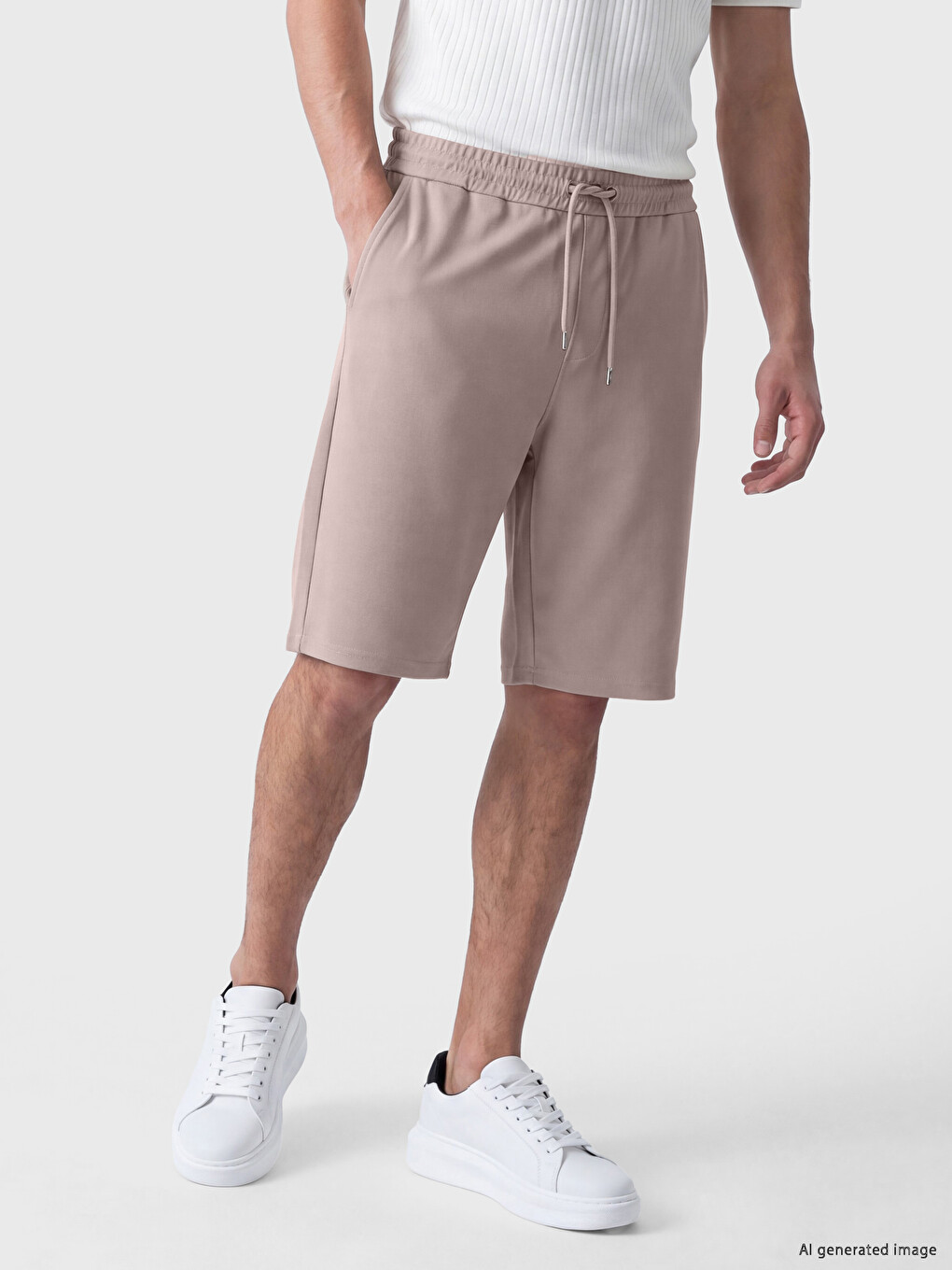 Bej Regular Fit Erkek Şprt-1