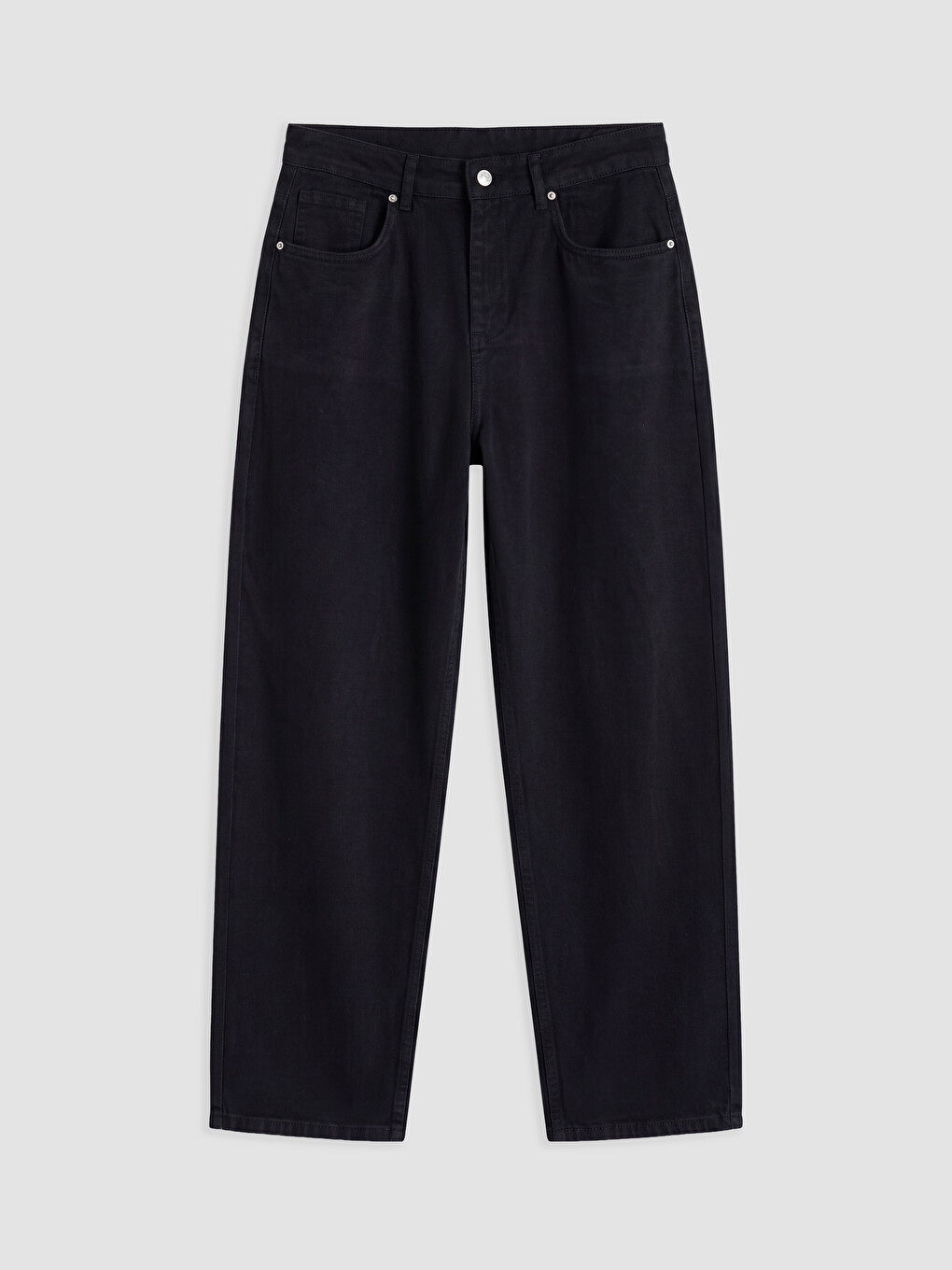 Siyah Relax Fit Erkek Gabardin Pantolon