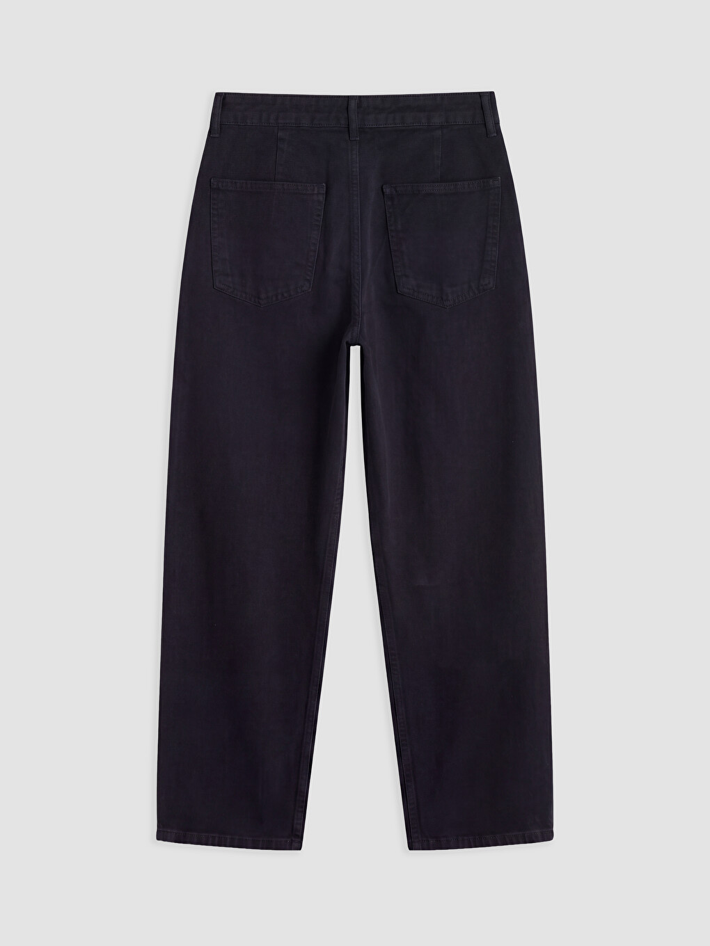 Siyah Relax Fit Erkek Gabardin Pantolon-1