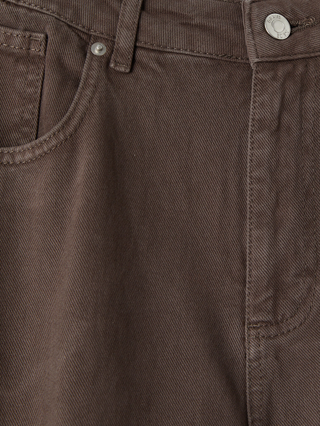 Kahverengi Relax Fit Erkek Gabardin Pantolon-1