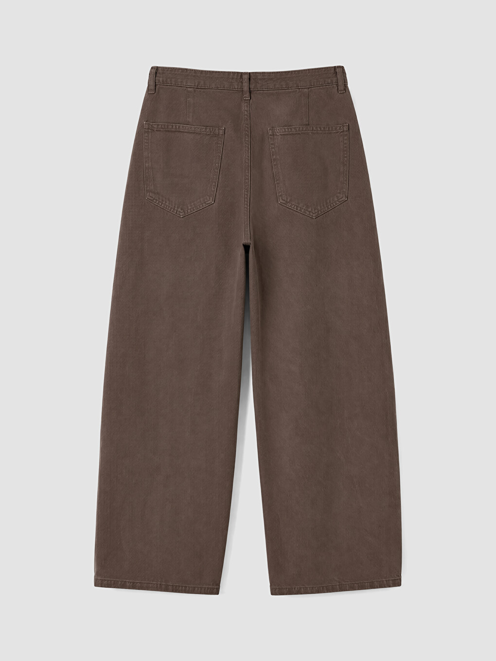 Kahverengi Relax Fit Erkek Gabardin Pantolon-2