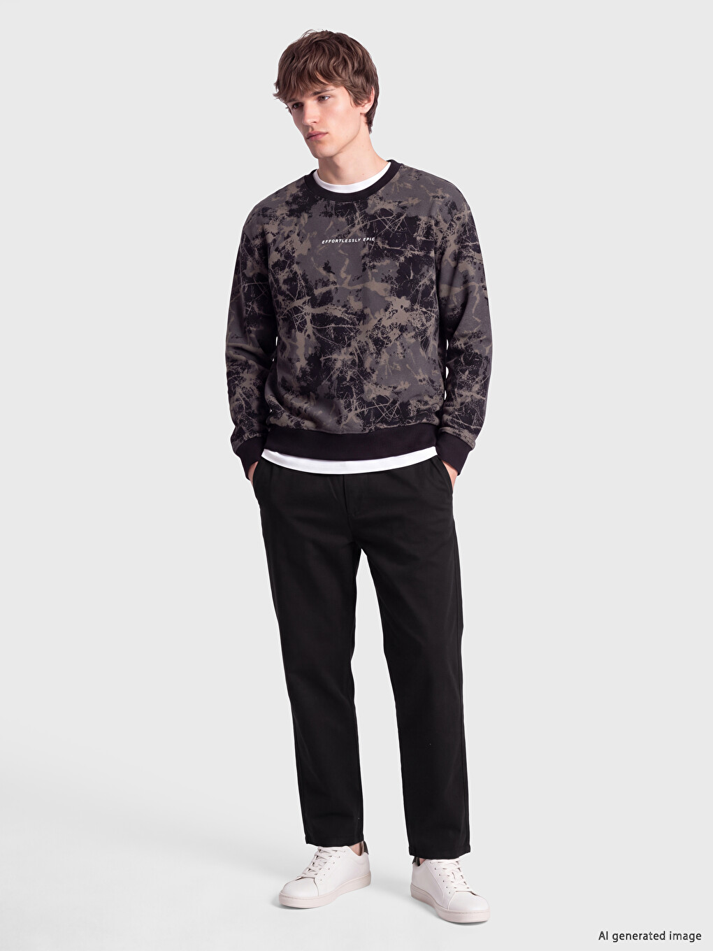 Siyah Regular Fit Erkek Pantolon