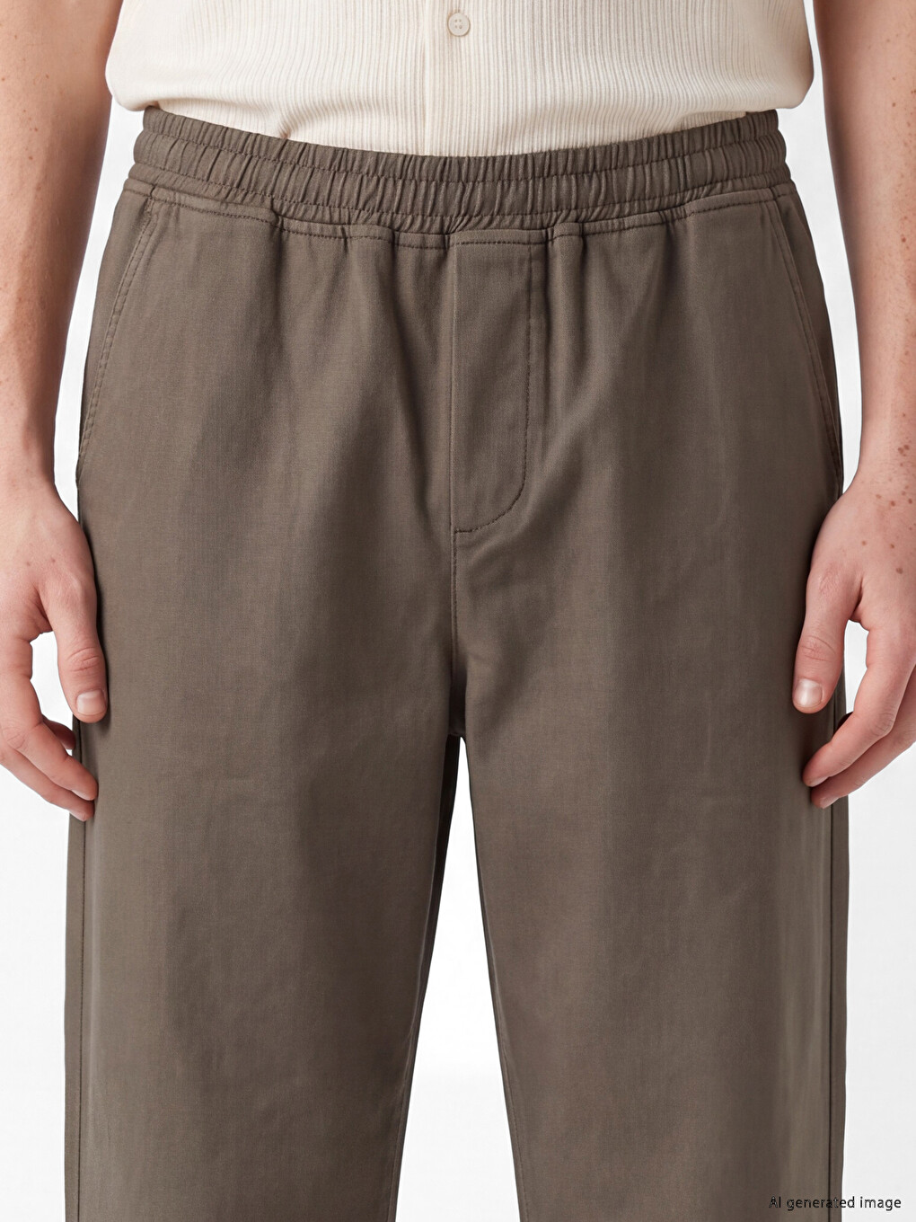 Kahverengi Regular Fit Erkek Pantolon-2