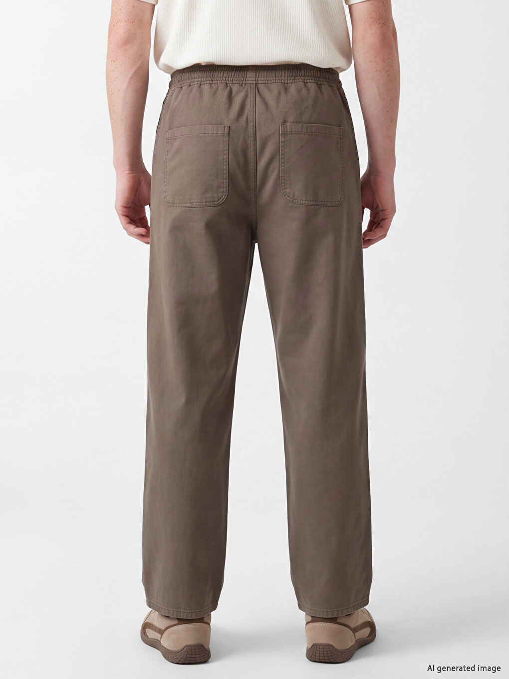 Kahverengi Regular Fit Erkek Pantolon-3