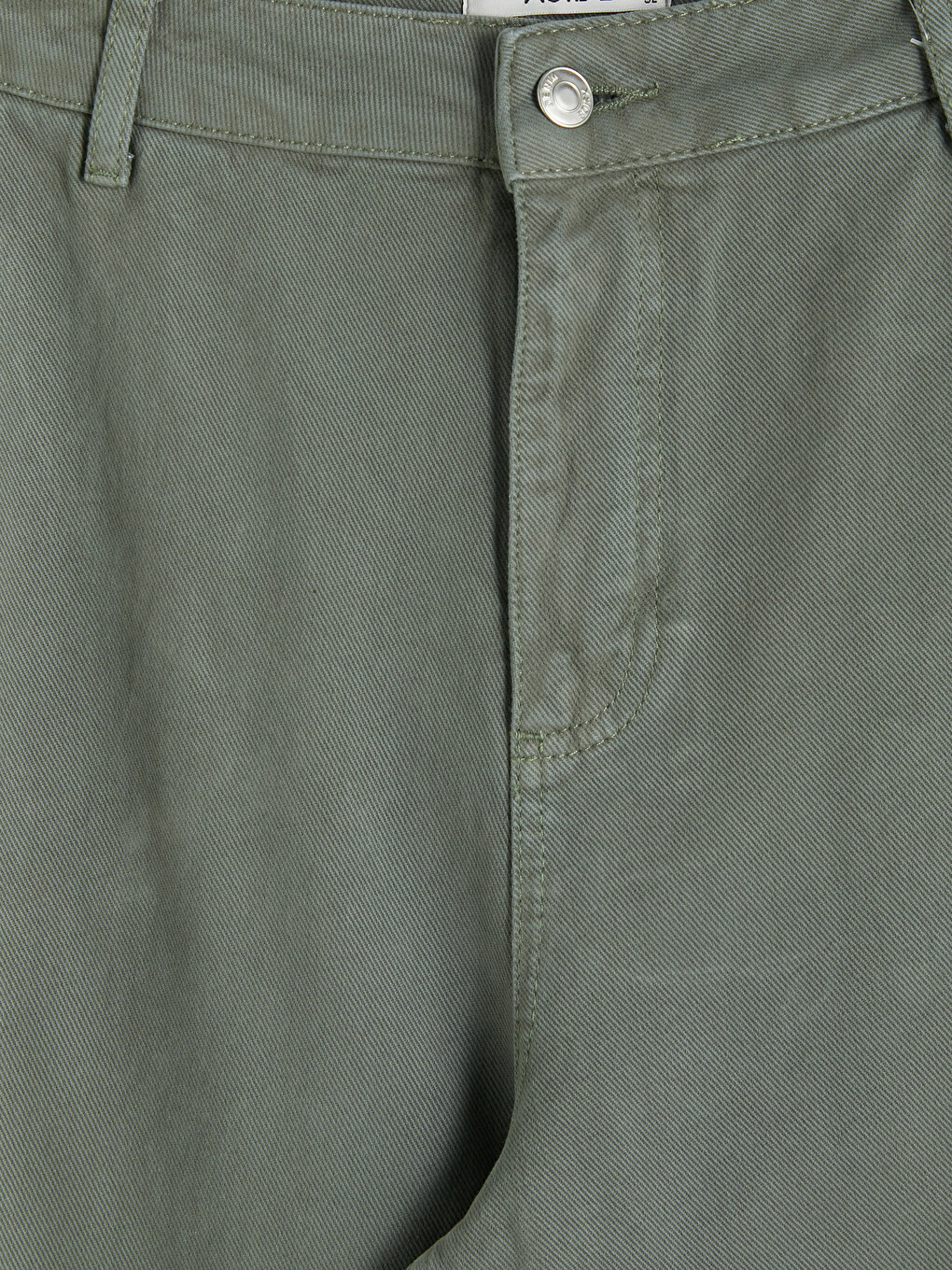 Haki Relax Fit Gabardin Erkek Pantolon-1