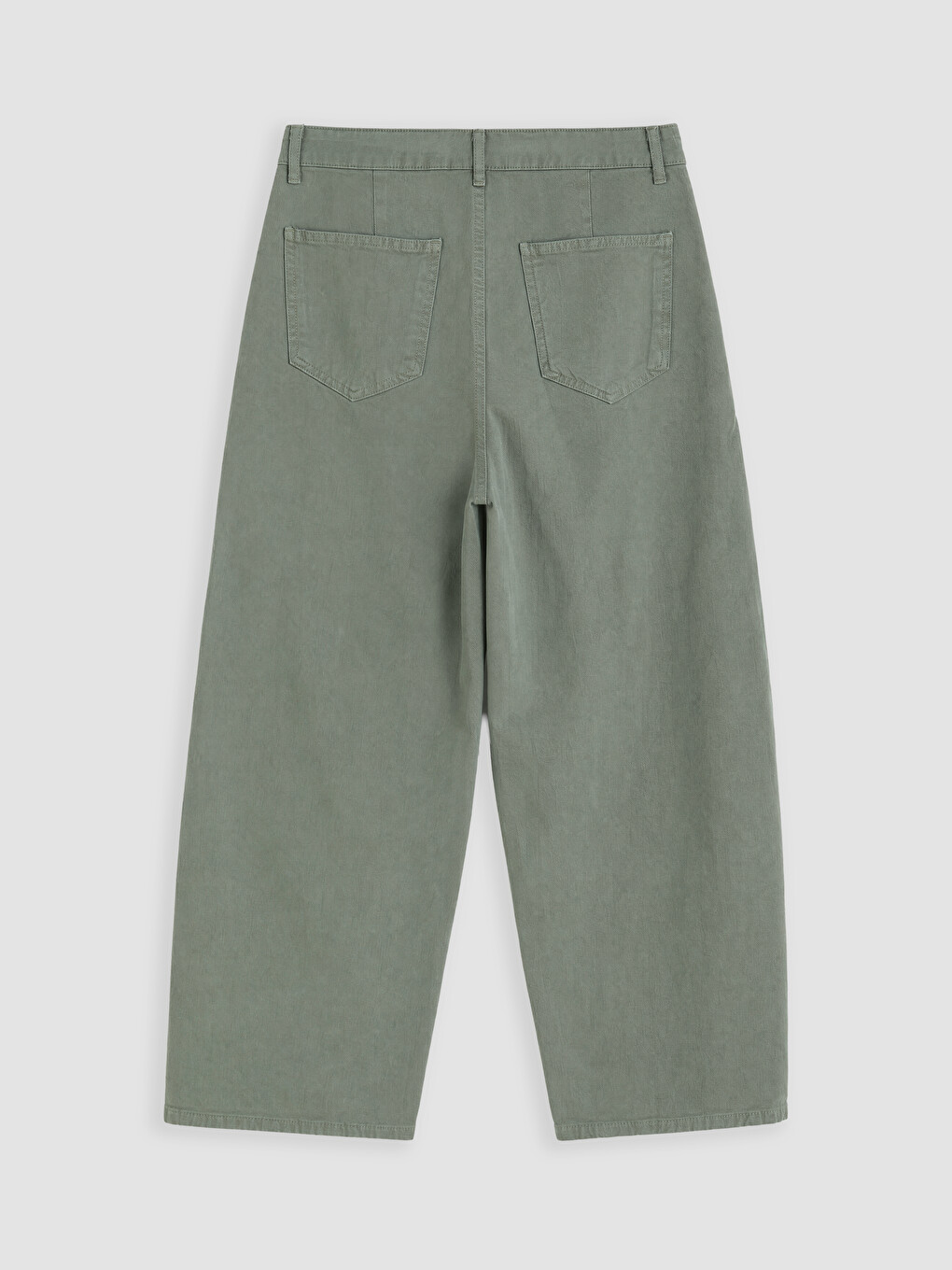 Haki Relax Fit Gabardin Erkek Pantolon-2