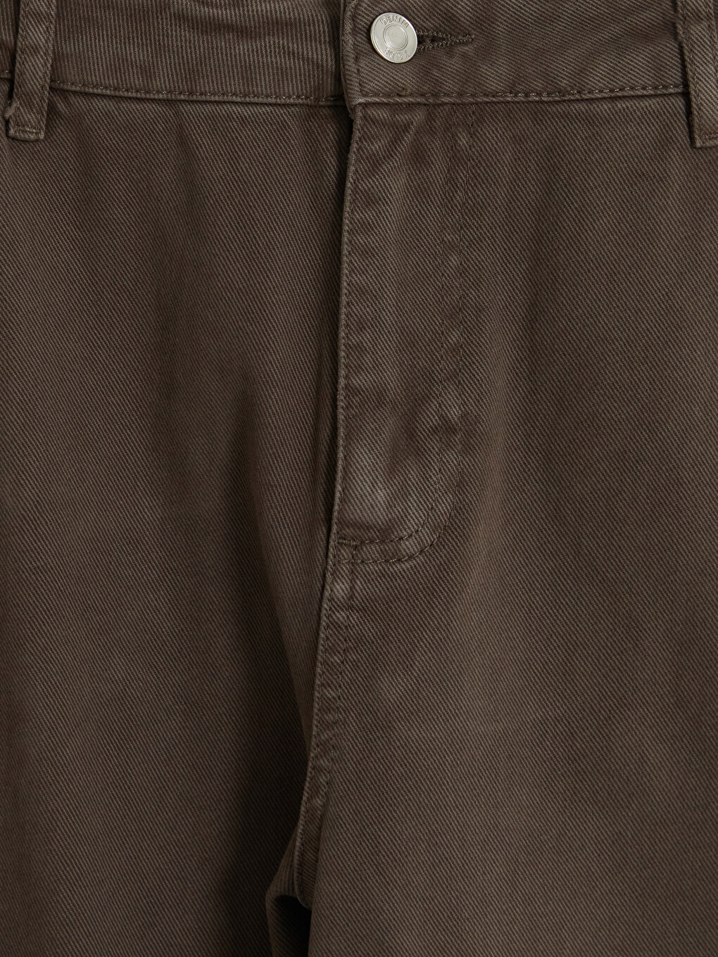 Kahverengi Relax Fit Gabardin Erkek Pantolon-1