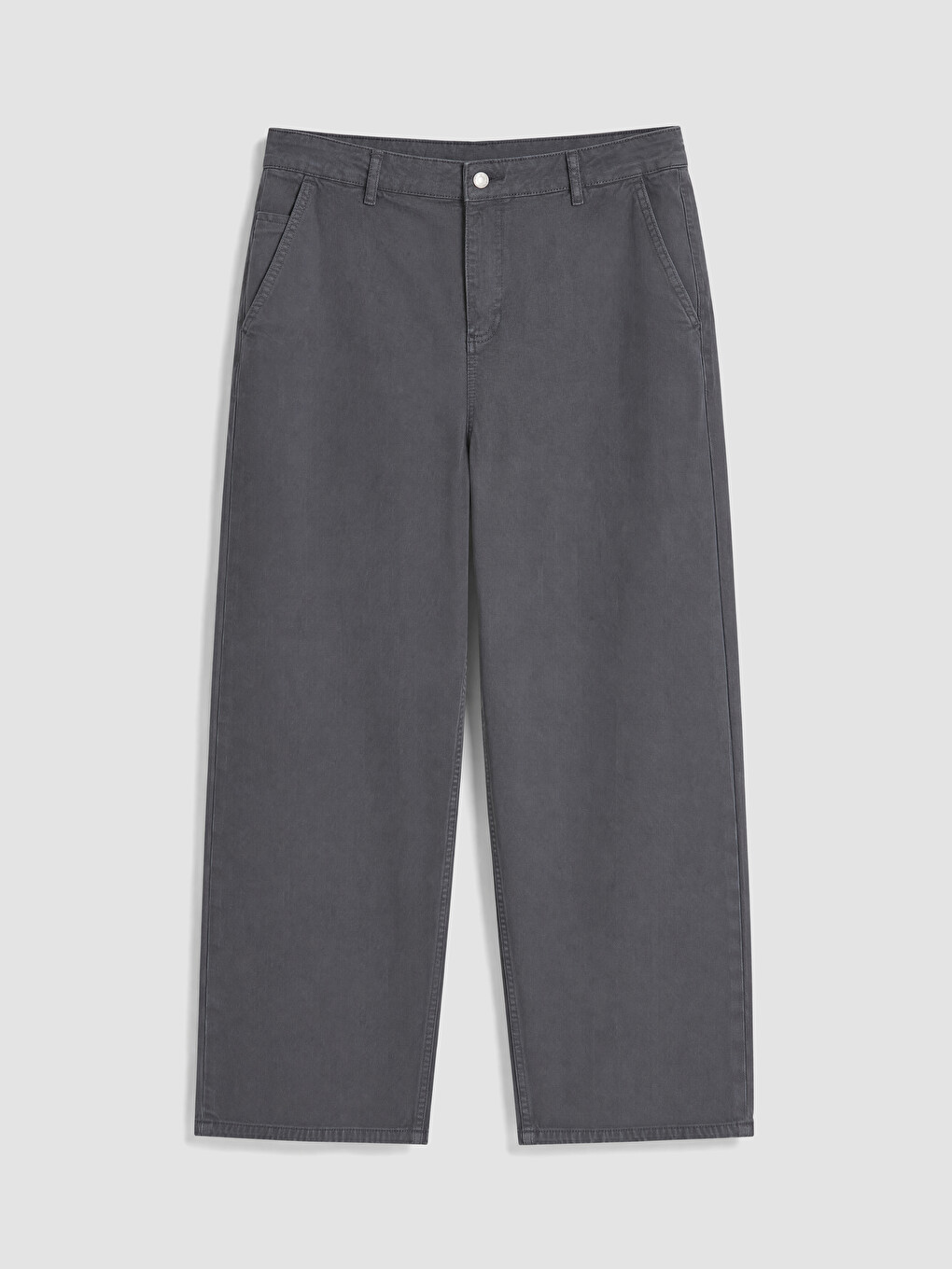 Antrasit Relax Fit Gabardin Erkek Pantolon-4