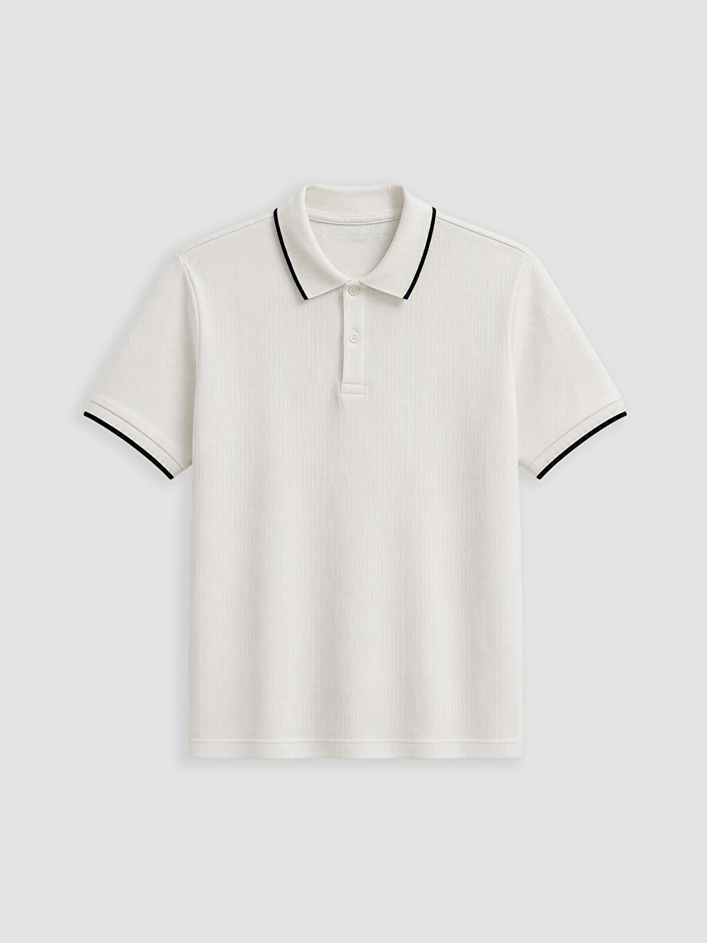 Regular Fit Polo Collar Men's T-shirt